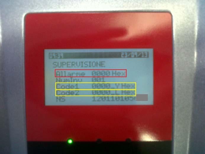 presentare anche come somma di codici di allarme e somma di codici di eventi (vedi paragrafo ESEMPIO DI