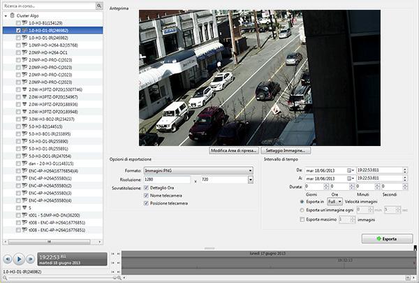 Avigilon Control Center Player Figura A. Scheda Esportazione per l'esportazione di fermo-immagini 2. Nel campo Formato, selezionare Immagini PNG, Immagini JPEGo Immagini TIFF. 3.