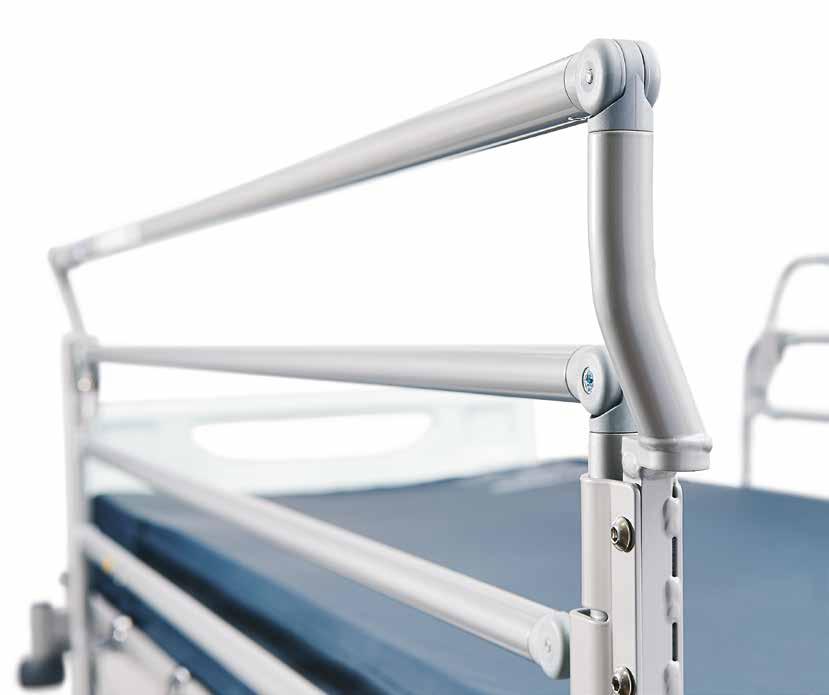 Accessori per fornire un assistenza migliore La piattaforma universale per letti ospedalieri (UMBP, Universal Medical Bed Platform) dispone di una vasta gamma di accessori che completano il letto e