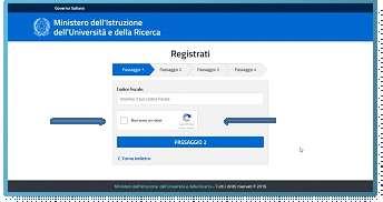 La registrazione si attiva dalla pagina www.iscrizioni.istruzione.