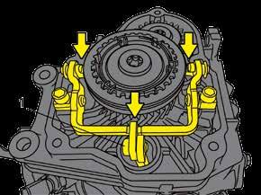 in senso antiorario (3). Riportare l albero del selettore in folle dopo aver serrato le viti.