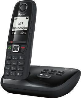 A405A NERO TELEFONO DECT GIGASET A405A BLACK Display: LCD grafico retroilluminato, con caratteri maggiorati Rubrica: