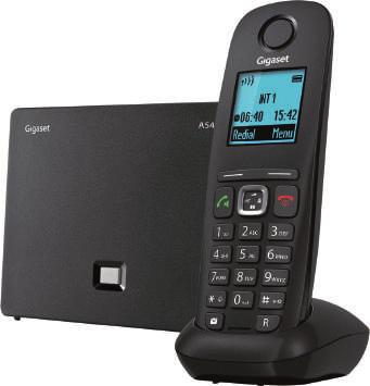 A540A NERO TELEFONO DECT GIGASET A540A COME A540 CON IN PIÙ: Segreteria telefonica: Sì Capacità