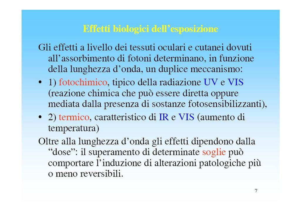 Quali sono gli Effetti Biologici