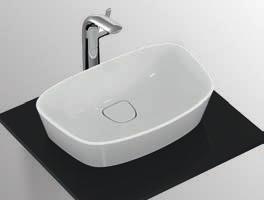 4 IDS SANITARI DEA cm DESCRIZIONE COLORE Lavabo da appoggio su piano, con copripiletta di scarico removibile in ceramica a corredo.