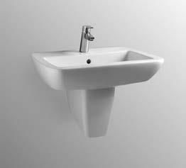 4 IDS SANITARI 21 DESCRIZIONE 0413079 Lavabo con foro centrale aperto e laterali diaframmati 75 x 52 bianco T015501 847,000 0413082 68 x 52 bianco T015401 667,000 0413083 60 x 52 bianco T015301