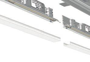 Profile in aluminum. 20270.014.02 20270.028.02 20270.042.02 20270.056.