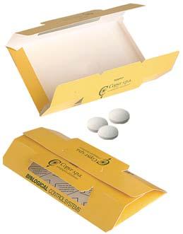 utilizzabile anche come contenitore per esche insetticide in gel CRAWL TRAP Materiale Contenitore in plastica traslucida (luxlaxh) 10,6 x 8,54 x 1,92 cm Colore Bianco traslucido Peso 39 g