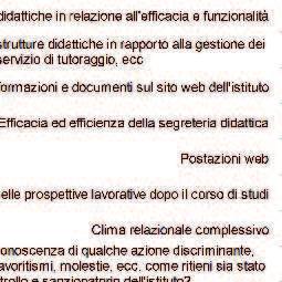 servizio di tutoraggio, ecc 1 3 4 0 Reperimento informazioni e documenti sul sito web