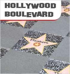 Prezzo totale: Euro 380 HOLLYWOOD BOULEVARD Un idea davvero originale che consiste nel ricreare la famosa Hollywood Walk of Fame ().
