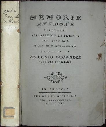 A pag. 27 è contenuto il catalogo delle opere del Quinzano. Seguono alcune poesie del P.