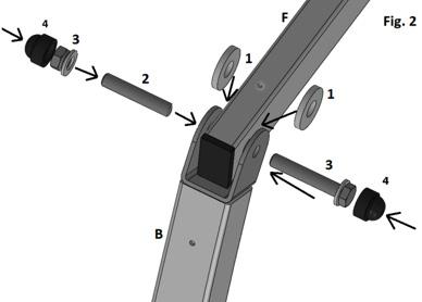 Inserire la colonna nella cavità prevista della base. (Fig 1, step 2) 3.