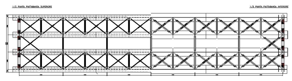 LA RIPARTIZIONE TRASVERSALE DEI CARICHI ESEMPIO 1: Impalcato di un viadotto ferroviario a struttura mista acciaio-calcestruzzo.
