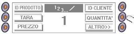 inserire la quantità quindi il numero di pezzi da vendere e confermare con INVIO 4. ripetere i punti 1,2 e 3 per memorizzare altri prodotti 5.