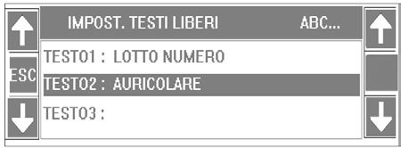 4.2.5 Righe Intestazione È possibile inserire 3 righe da 24 caratteri di intestazione scontrino 4.2.6 Tasti F1 F2 F3 F4 Consente di associare ai tasti funzione una tra le opzioni disponibili: NESSUNA