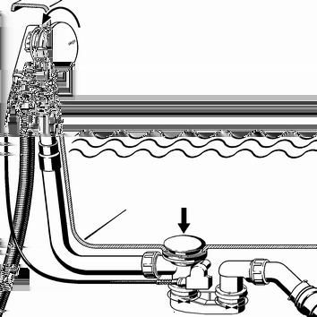 3 Comando Il comando della colonna automatica avviene tramite la maniglia sul troppopieno.