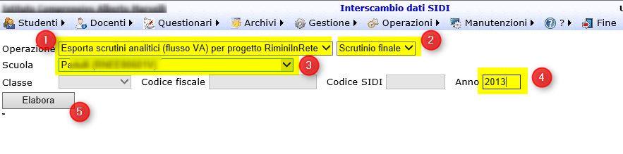 In (2) è possibile indicare se il flusso VA si riferisce agli scrutini del primo periodo o agli