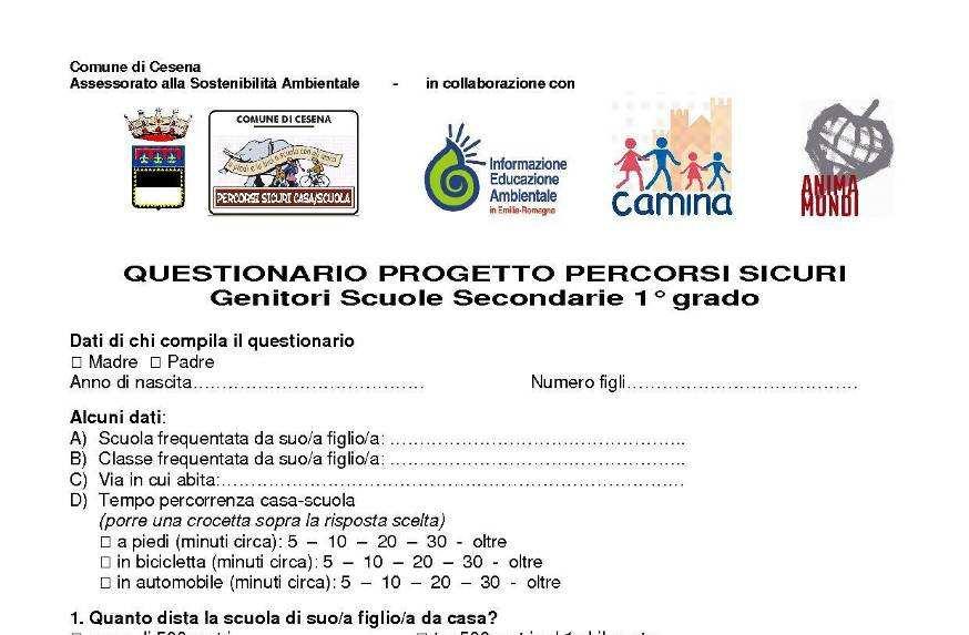 Progetto Percorsi Sicuri 2010 Comune di Cesena Assessorato alla Sostenibilità Ambientale Gli obiettivi della riunione odierna Assemblea 28 aprile 2010 A.