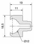 Alluminio anodizzato Lunghezza standard: 6000 mm.