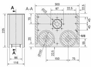 ACCESSORI PER GUIDE LINEARI Codice 6568 Testata traino 50 AT10 Ø25 Alluminio