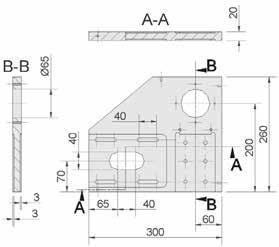 Applicazione h Codice 7025 Flangia motore rinviato 95 Alluminio anodizzato Cuscinetti a richiesta Da