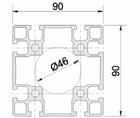 flessione: cm 4 Ix 242,3 Iy 242,3 Modulo di resistenza a flessione: cm 3 Wx 48,46 Wy 48,46 Codice 1178 Profilo Al an na