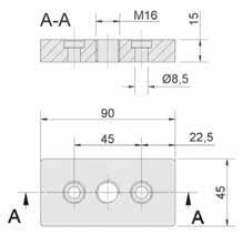 M16 Alluminio Codice 3717