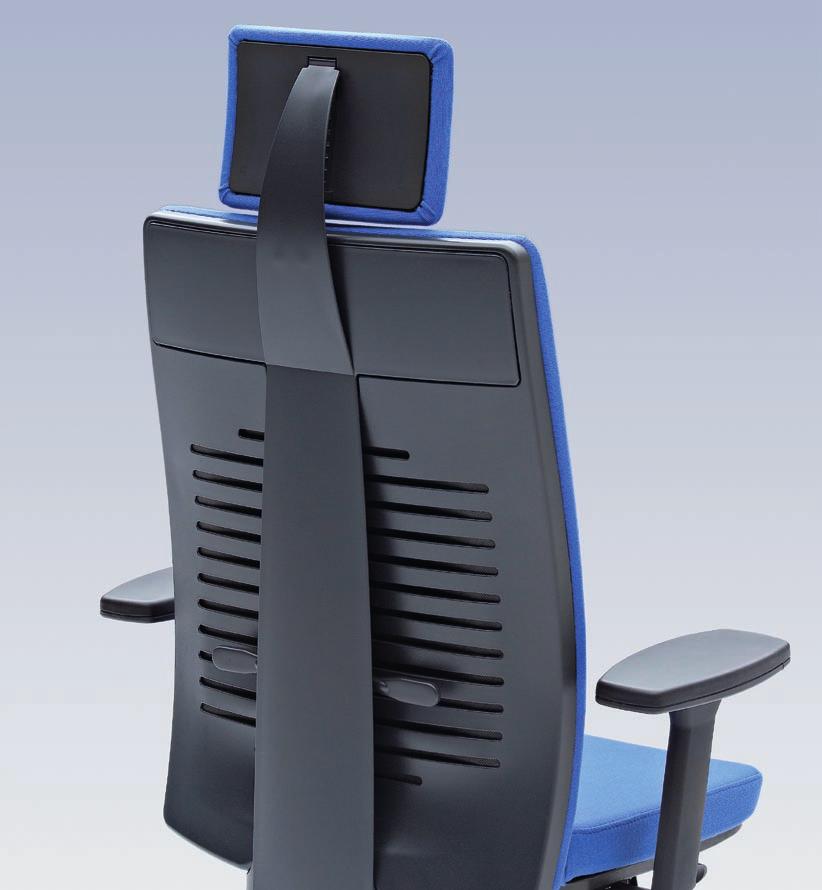 Imbottitura sedile Resina espansa, opzionale imbottitura comfort a molle Ammortizzazione verticale Si Braccioli Braccioli multifunzionali 3D Regolabili in altezza, larghezza e profondità, appoggio