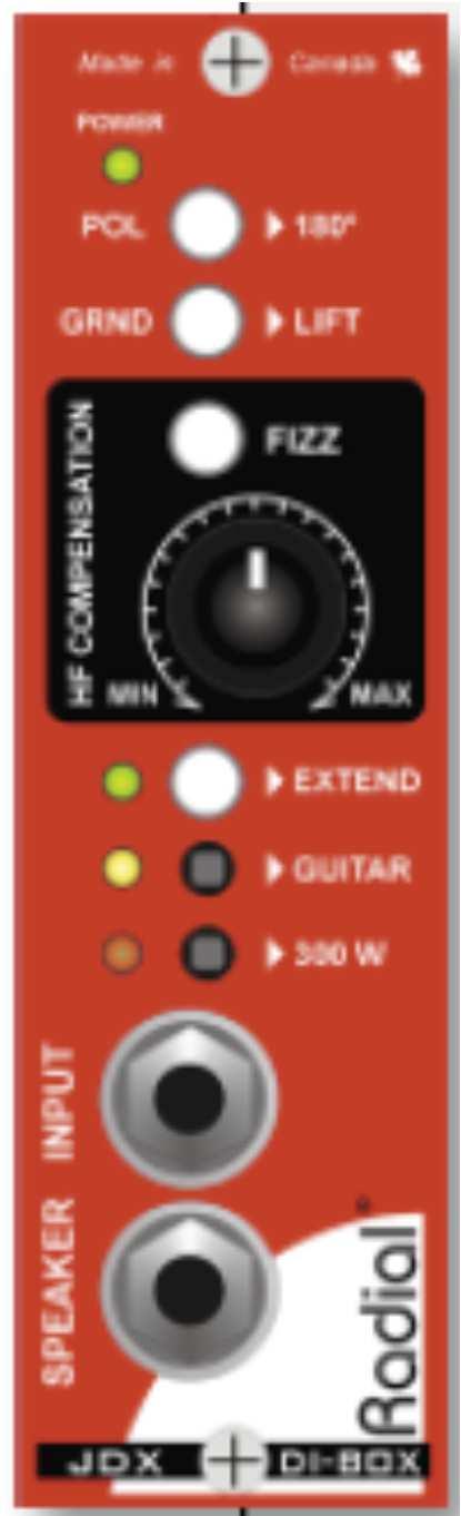 Prezzo di Listino al Pubblico: 435,00 + IVA JDX 500 Reactor Guitar Amp Emulator Preamplificatore e direct box amp-to-speaker per chitarra che