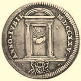 (1721-1724) Grosso 1723 - Stemma sormontato da tiara e
