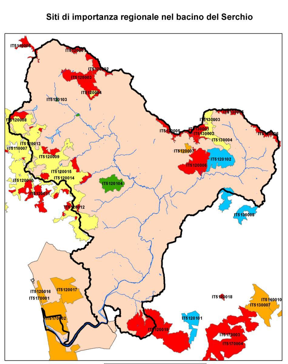 ZPS Zone calcaree della Val di Lima e del Balzo IT5120102 1685,5 SIR-pSIC LU,PT Nero Rupi basaltiche di Piazza al Serchio e IT5120103 59,78 SIR LU Poggio Monte Palodina IT5120104 1091,38 SIR LU Alto