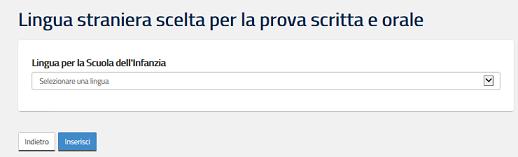 Il sistema effettua i seguenti controlli: Nel caso in cui il candidato partecipi solo per l insegnamento di scuola primaria e/o tipo posto sostegno della scuola primaria deve obbligatoriamente