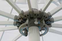 Palo telescopico in alluminio verniciato bianco 2 stecche alluminio 20x40 mm,