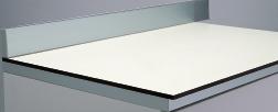 TOP STRATIFICATO H 1 cm Stratified worktop H 1 cm Opz. 36 Bianco Opz.