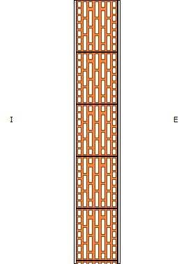 Stru5 - Div 20 Spessore totale [cm]: 22,00 CONDUTTANZA UNITARIA Massa superficiale [kg/m²] RESISTENZA UNITARIA Superficiale interna [W/(m² K)]: 7,69 Superficiale interna(*) [(m² K)/W]: 0,13