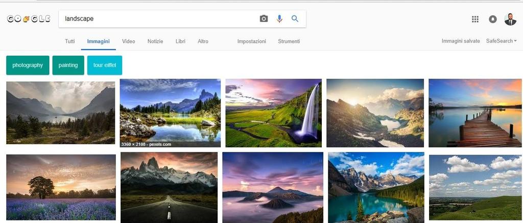 Ricerca con Google Immagini