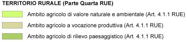 Pertinenze di edifici di interesse storico architettonico art. 3.2.4 RUE 23 E9.137 Porzione degli ambiti consolidati per PUA aggiornare in Piano Particolareggiato di iniziativa pubblica art 1.6.