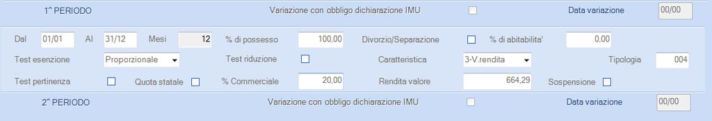 Caricare l'anagrafica dell'occupante (se non già presente in archivio) Compilare la scheda [Dati IRPEF] selezionando come <Tipo immobile> Escluso calcolo e stampa Compilare la scheda [Dati IMU]