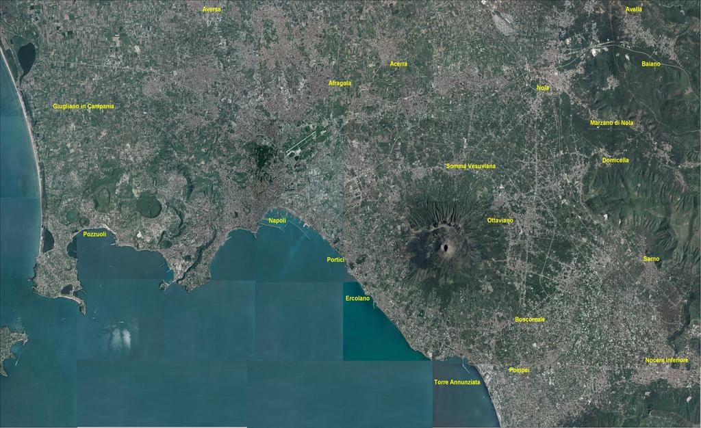 IL PROGETTO DELLA METROPOLITANA DI NAPOLI E DELLA CAMPANIA a) Il punto di partenza L area metropolitana di Napoli The metropolitan areas centred around Naples with 3.