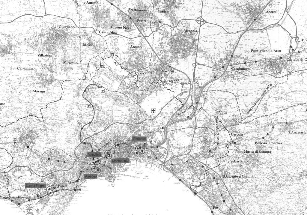 IL PROGETTO DELLA METROPOLITANA DI NAPOLI E DELLA CAMPANIA a) Il punto di partenza Processo di accumulazione infrastrutturale disorganico (nessun