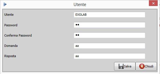 Cliccare su salva per rendere effettive le modifiche.