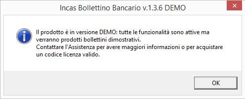 OPERAZIONI PRELIMINARI Al primo avvio il programma è in versione Demo.