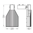 Corpo realizzato in lamiera e bulloneria INOX AISI-304, (su richiesta AISI-316) verniciato a polvere poliestere colore antracite, vetro piano extrachiaro temperato spessore 5mm.