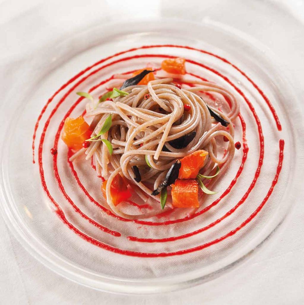 Sarashimi Spaghetti 100% Grano Saraceno BIO 200g Salmone Aneto q.b.