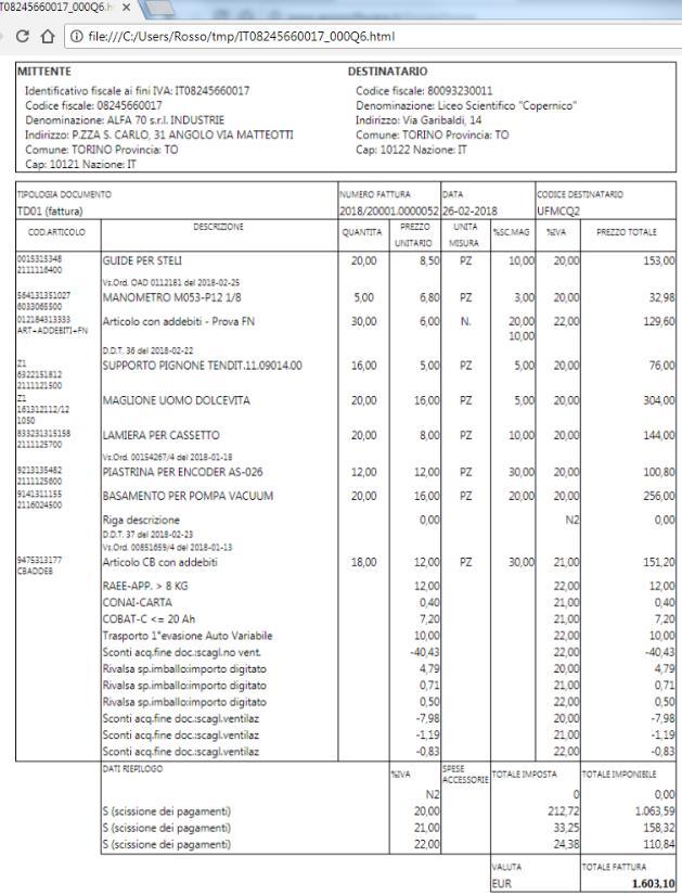 Soluzioni integrate Sistemi Gestione Flussi Fattura Elettronica - La fattura è emessa in formato elettronico in fase di registrazione del documento.