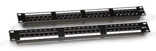 PANEL (1HE) WITH 24 UTP CONNECTORS 19,6 Cod. MAGN0708 Cod.