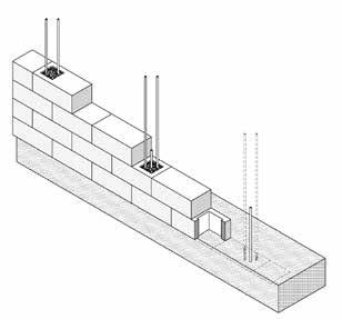 (pilastrini), la muratura rinforzata deve essere efficacemente collegata alla