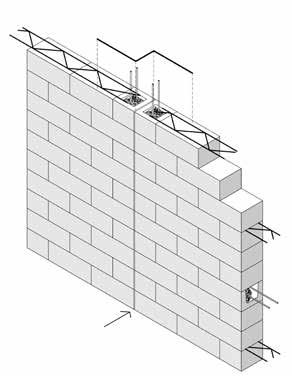 IL SISTEMA COSTRUTTIVO GIUNTI DI CONTROLLO Giunti di controllo I giunti di controllo sono interruzioni continue della sezione verticale del muro.
