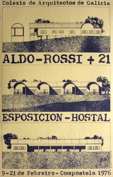 18. Aldo-Rossi + 21 Poster relativo alla mostra organizzata dal collegio degli architetti