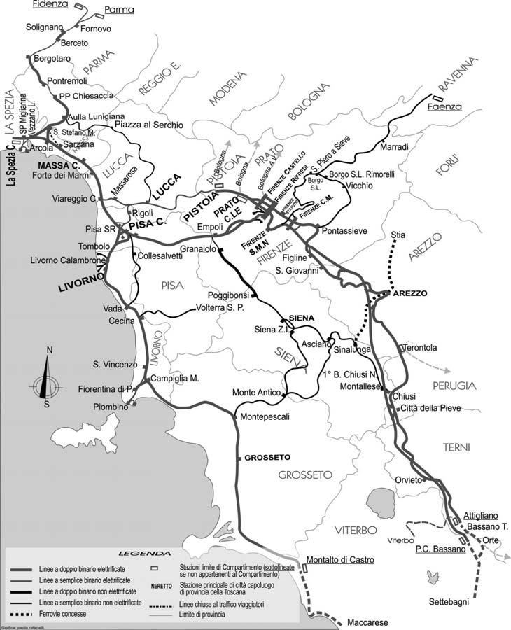 Sez. 3 GRAFICO COMPARTIMENTALE DELLE LINEE E DEI NODI